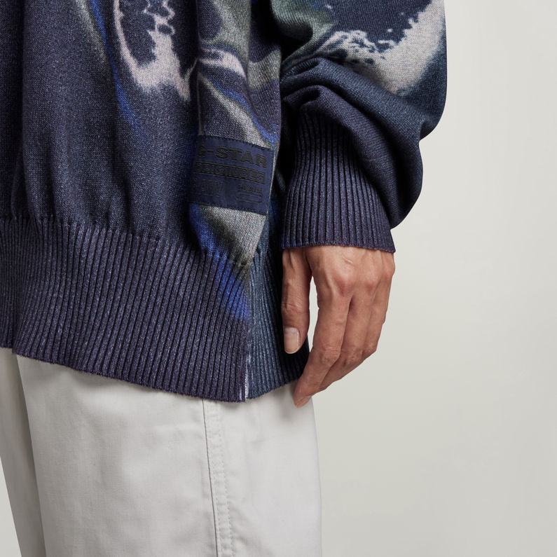 G-STAR® Printed XXL Jumper ダークブルー