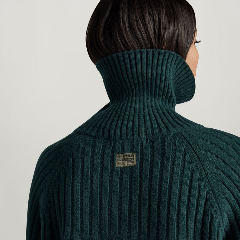 G-STAR® Gebreide Jurk Skipper Loose Groen