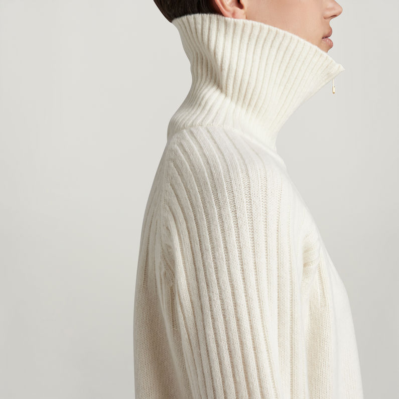 G-STAR® Vestido Skipper Knitted Loose Blanco