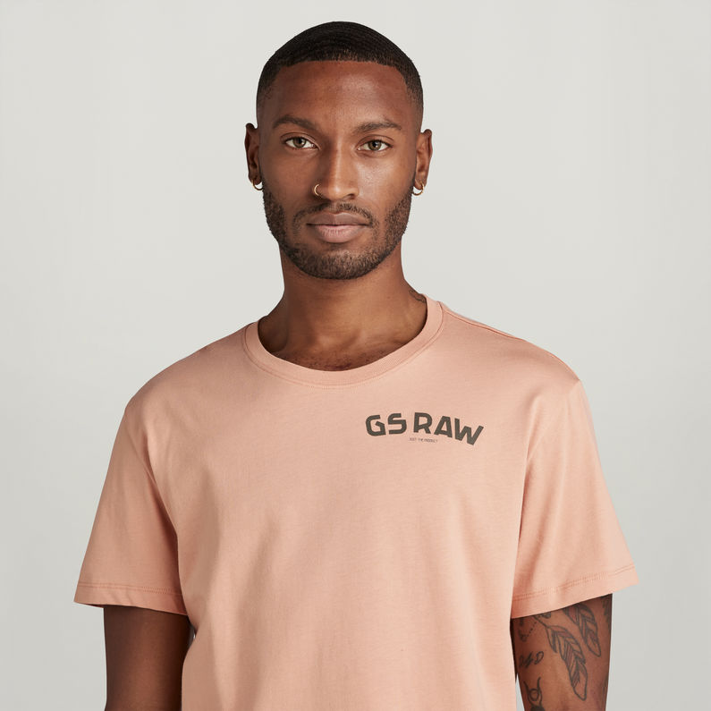 G-STAR® Graphic Ribbed T-Shirt Pink