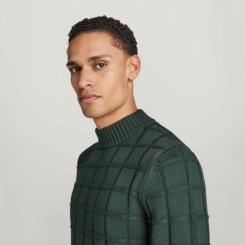 G-STAR® Heavy Table Mock Knitted Pullover Grün