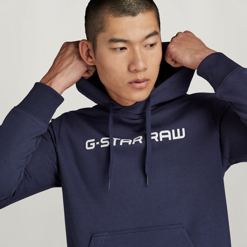 G-STAR® Graphic Core Hoodie Dunkelblau