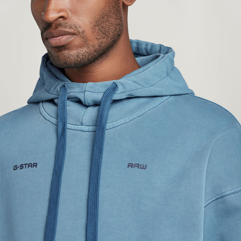 G-STAR® Garment Dyed Oversized Hoodie ミディアムブルー