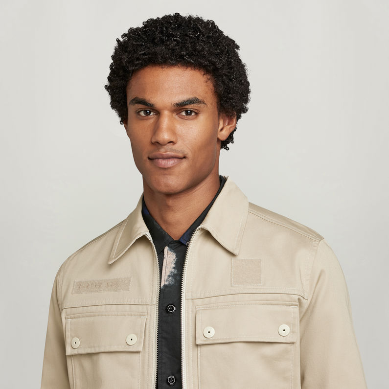 G-STAR® 4 Pocket Zip Jacket Beige