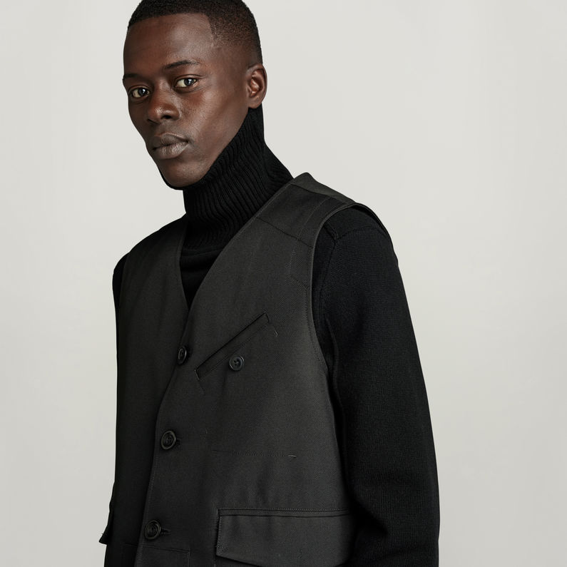 G-STAR® Midnight Waistcoat Black