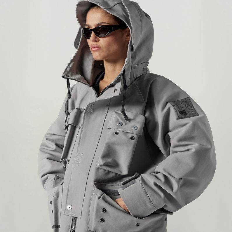 G-STAR® Unisex Premium E Photographer Field Jack Grijs