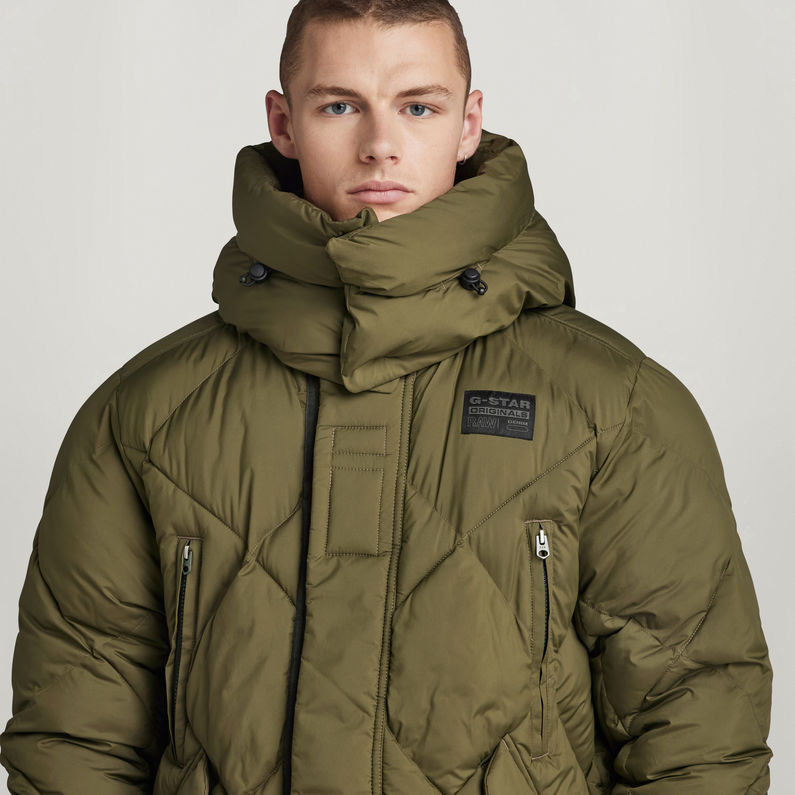 G-STAR® G-Whistler XL Long Blanket Puffer Coat Green