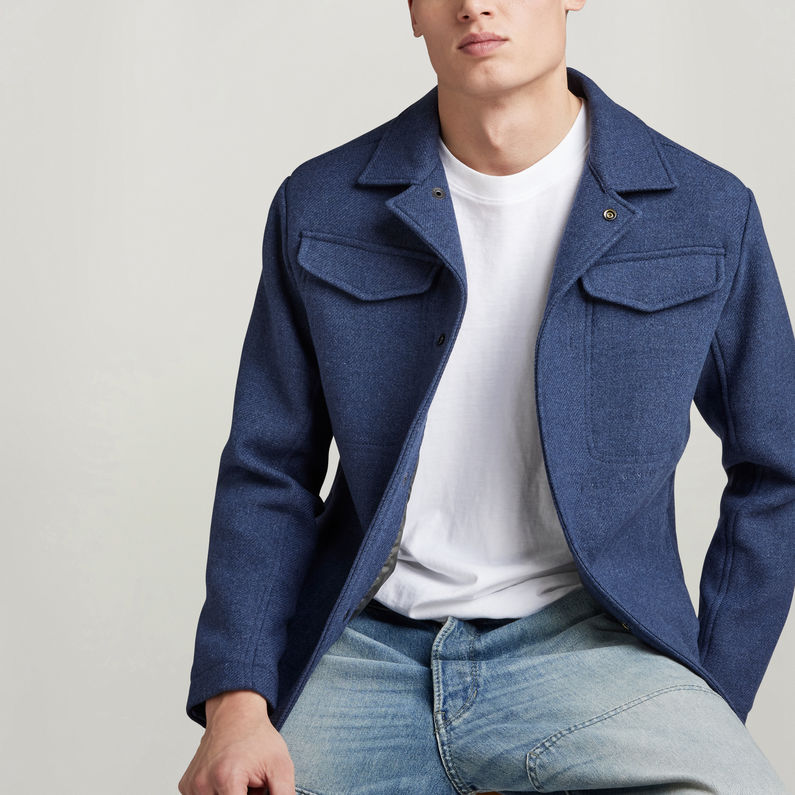 G-STAR® Chore Wool Jacke Mittelblau