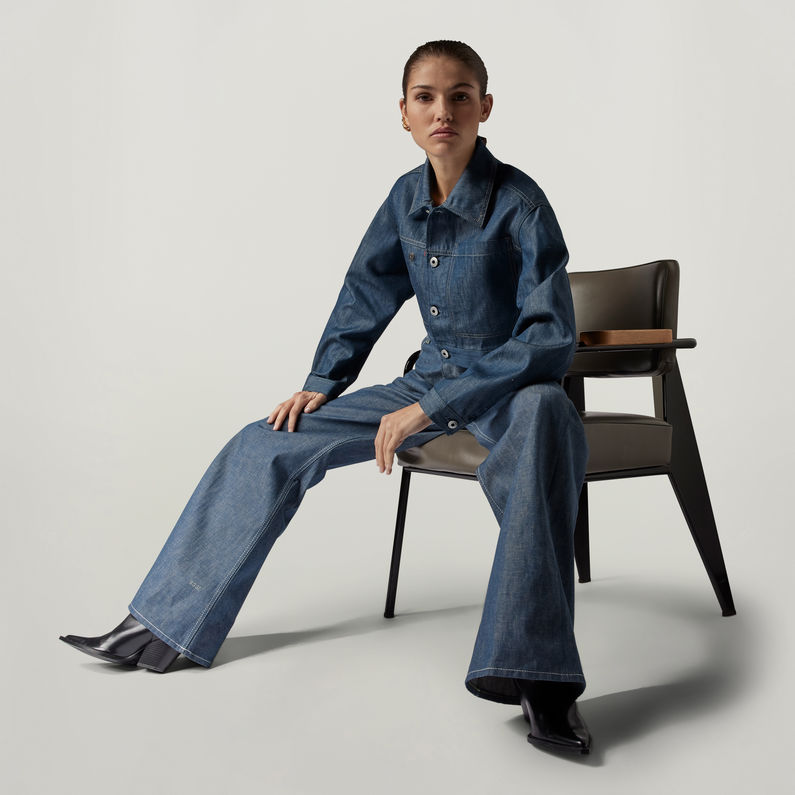 G-STAR® Jean GSRR Patti Loose Selvedge Bleu foncé