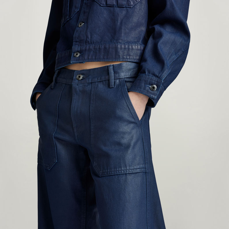 G-STAR® Jean Judee Carpenter Low Waist Loose Bleu foncé
