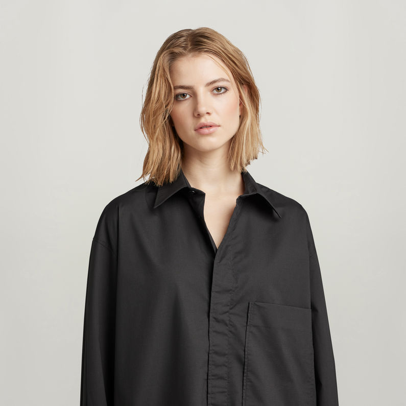 G-STAR® Oversized Boyfriend Hemd Schwarz