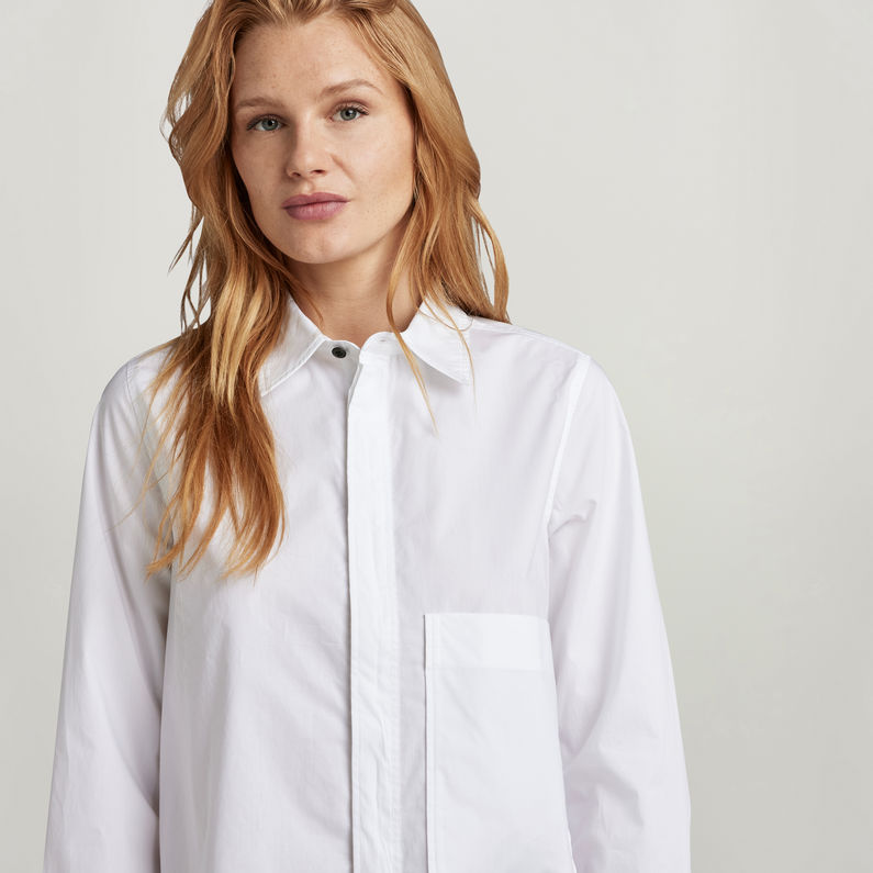 G-STAR® Boxy Hemd Weiß