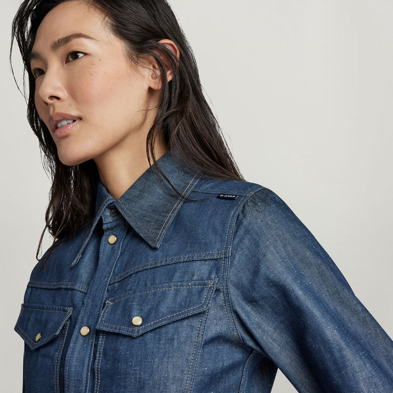 G-STAR® Chemise Premium 70's Slim Denim Bleu foncé