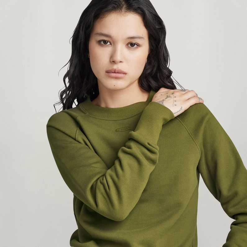 G-STAR® Raglan Logo Sweatshirt Grün