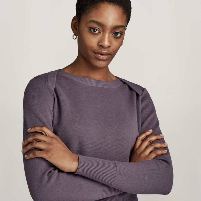 G-STAR® Moto Slim Knitted Sweater Grey