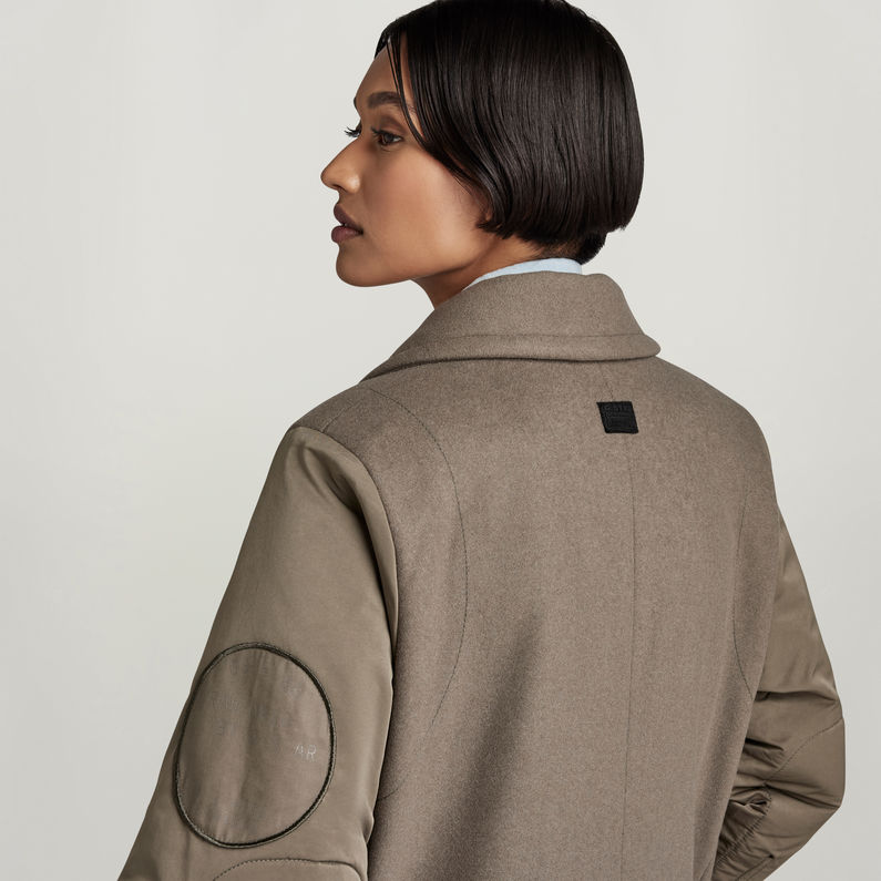 G-STAR® Wool Long Coat Brown