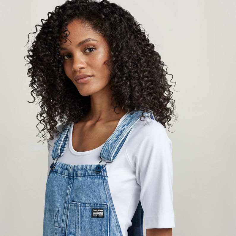 G-STAR® Short Bib Overall Light blue