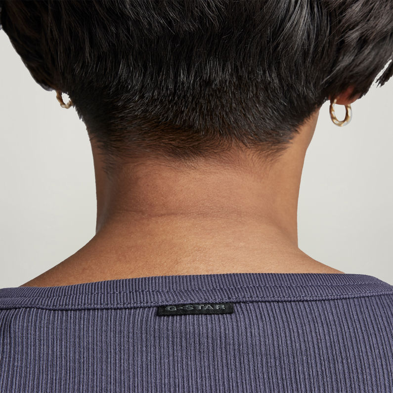 G-STAR® Jurk Henley 1\2 Paars