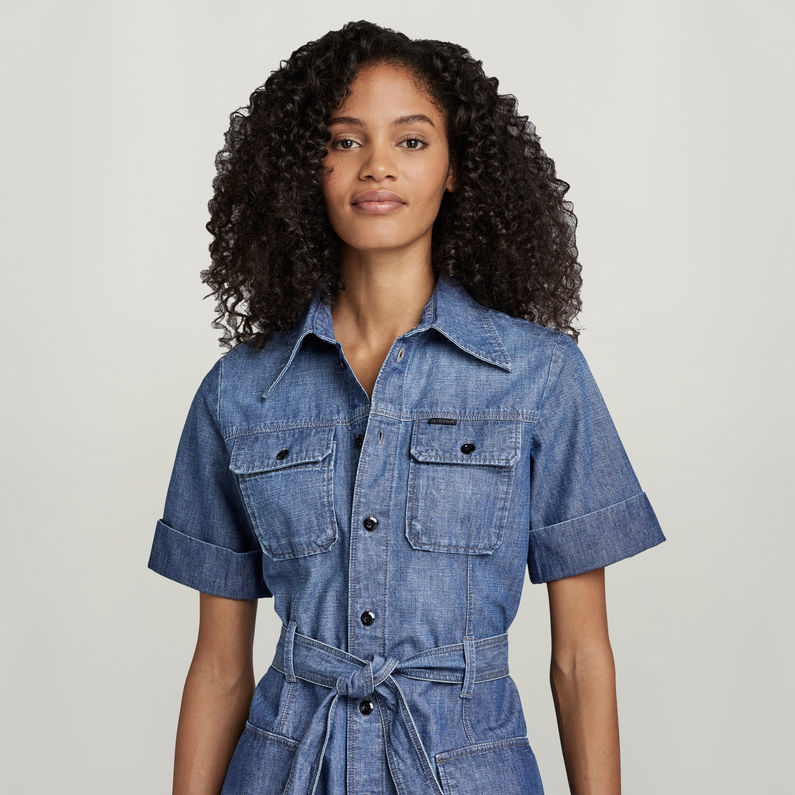 G-STAR® Premium Military Shirt Dress Medium blue