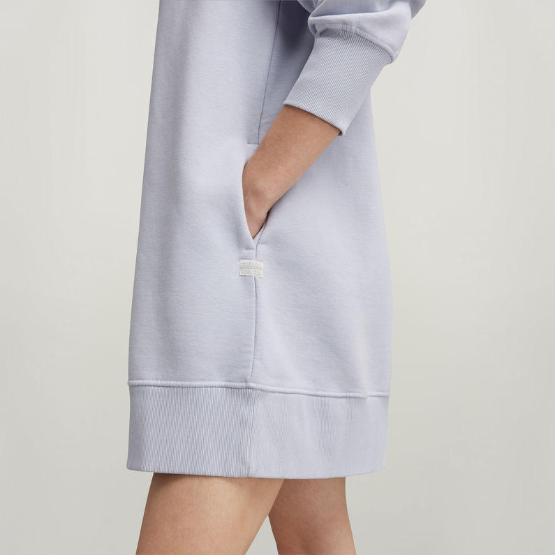 G-STAR® Loose Hooded Sweater Kleid Grau