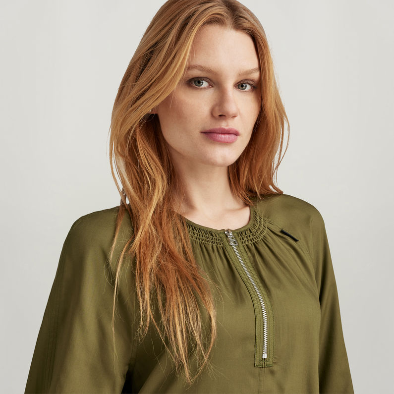 G-STAR® Short Flared Dress Green