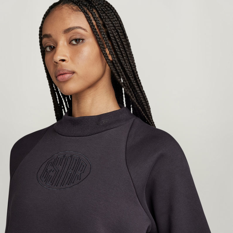 G-STAR® Mock Raglan Sweaterjurk Grijs