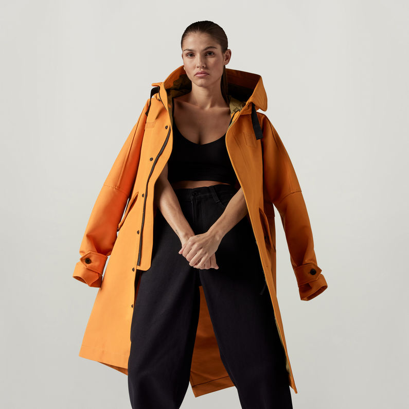 G-STAR® Unisex Premium E Fishtail Parka Orange