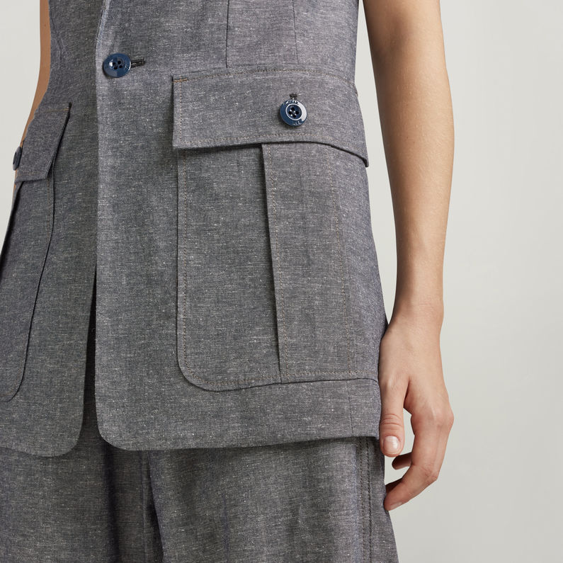 G-STAR® Sindhu Mouwloze Blazer Meerkleurig