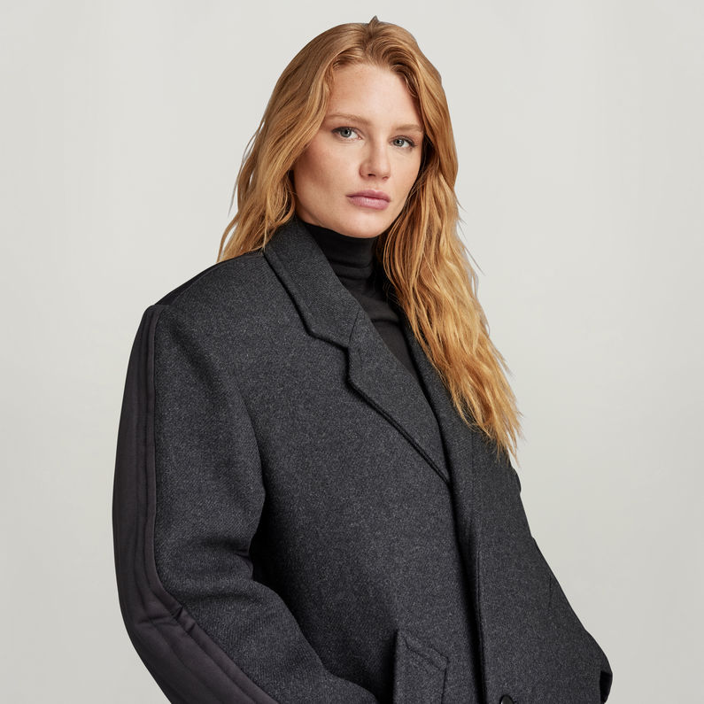 G-STAR® Premium Long Oversized Wool Mantel Grau