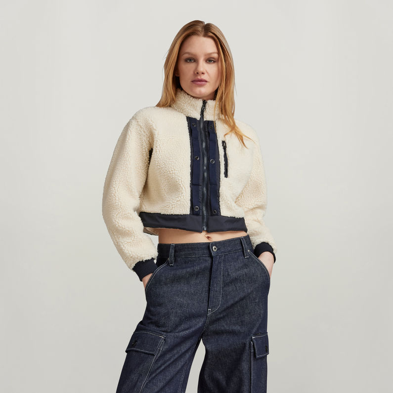 G-STAR® Short Sherpa Jacket Detachable Liner Dark blue