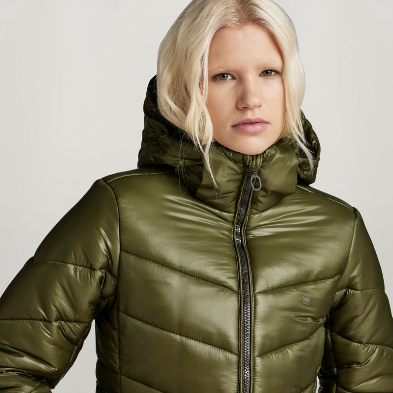 G-STAR® Slim Hooded Long Coat Green