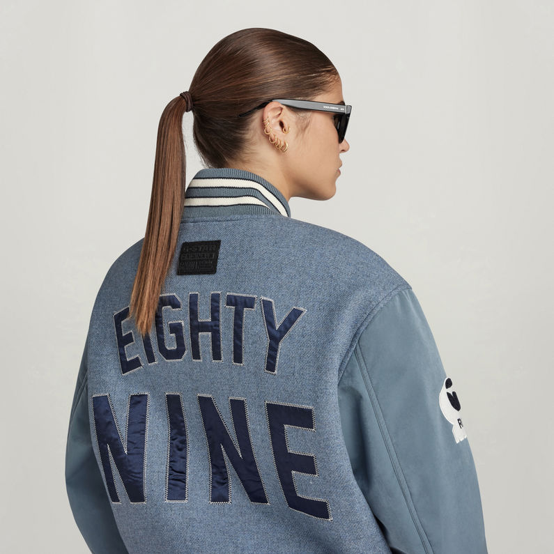 G-STAR® Bomber Premium Wool Varsity Oversized Gris