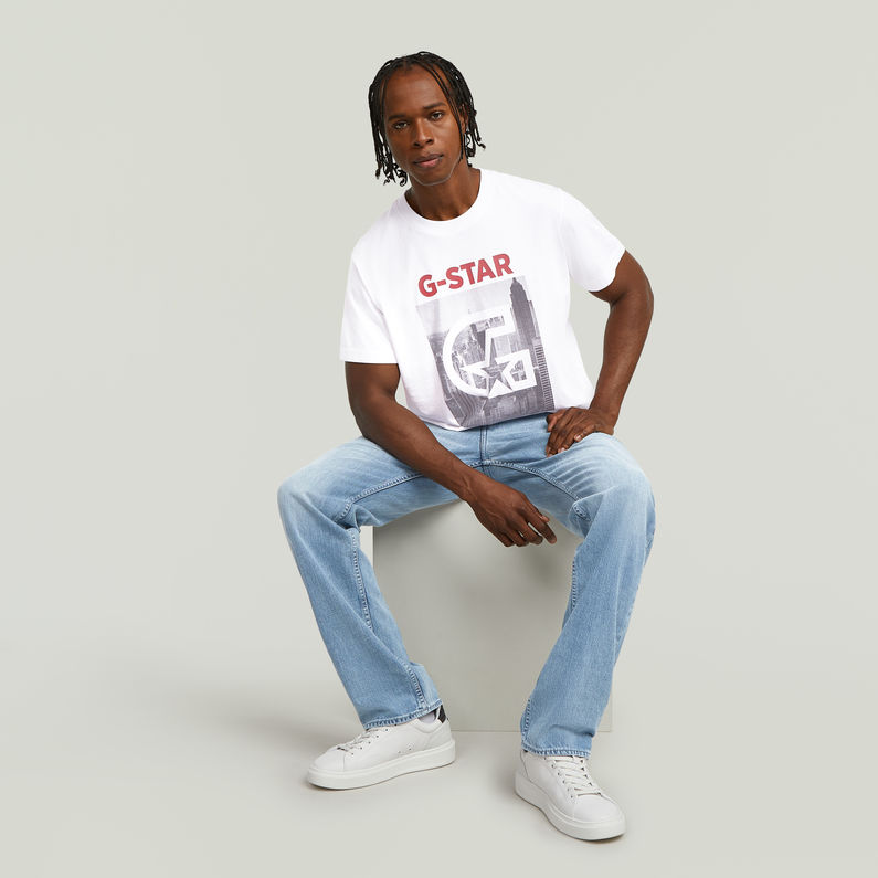 G-STAR® Concrete Jungle Graphic Loose T-Shirt White