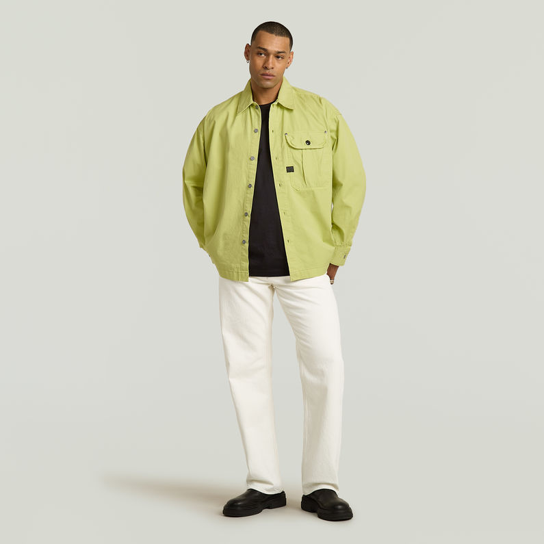 G-STAR® Pleated Boxy Shirt Long Sleeve Green