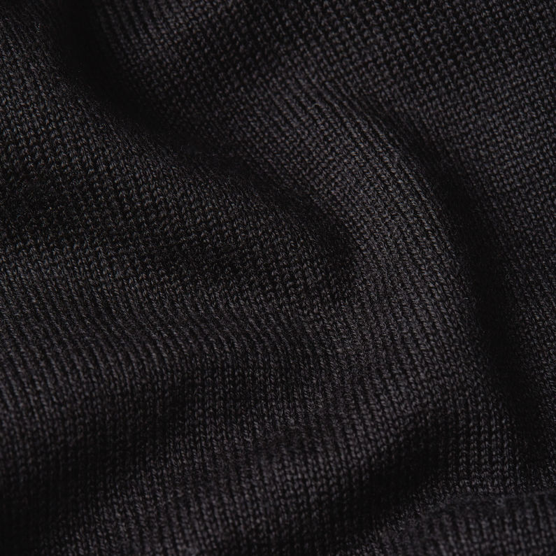 G-STAR® Core Zip Gebreid Vest Zwart