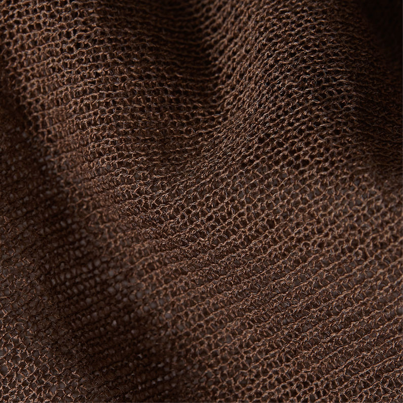 G-STAR® Sheer Loose Turtle Knitted Sweater Brown