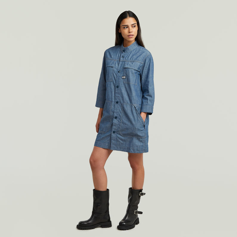 G-STAR® Shirt Kleid Dunkelblau
