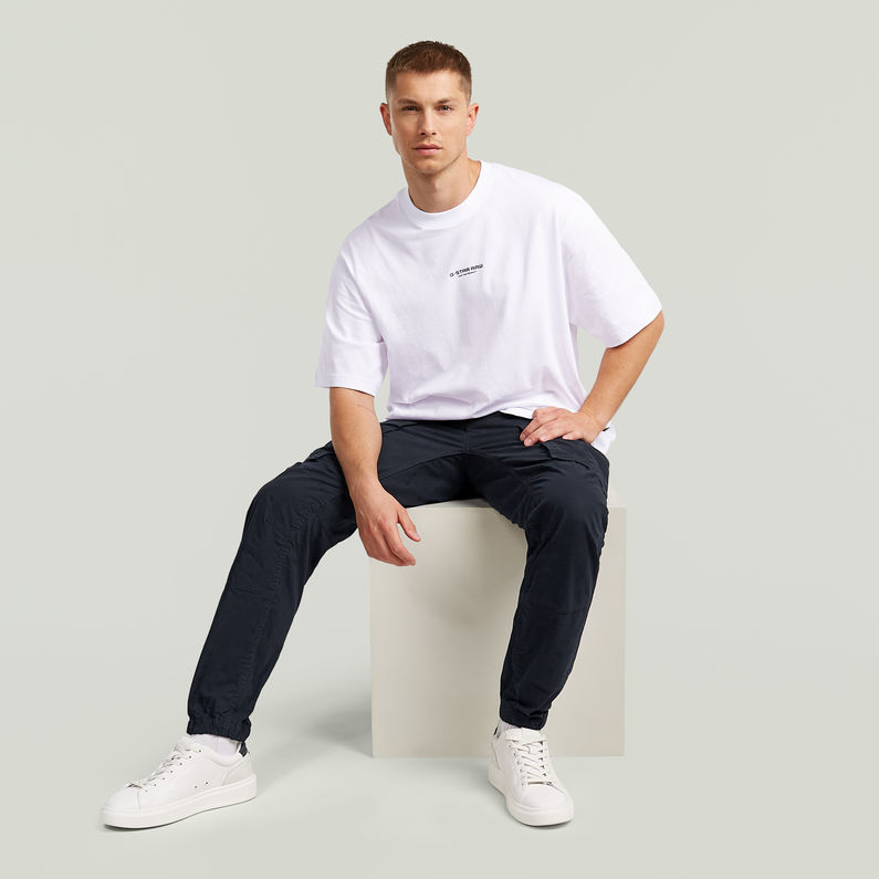 G-STAR® Cargo Broek 3D Regular Tapered Cuffed Donkerblauw