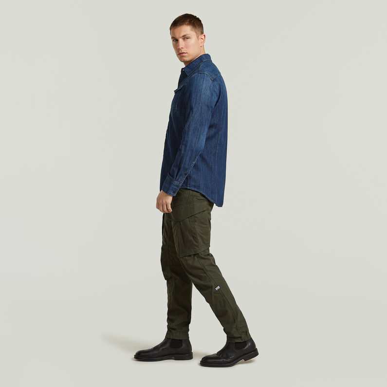 G-STAR® Pantalones Cargo 3D Regular Tapered Cuffed Verde