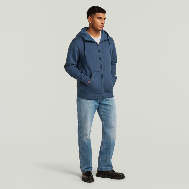 G-STAR® Premium Core Hooded Zip Sweatshirt Mittelblau