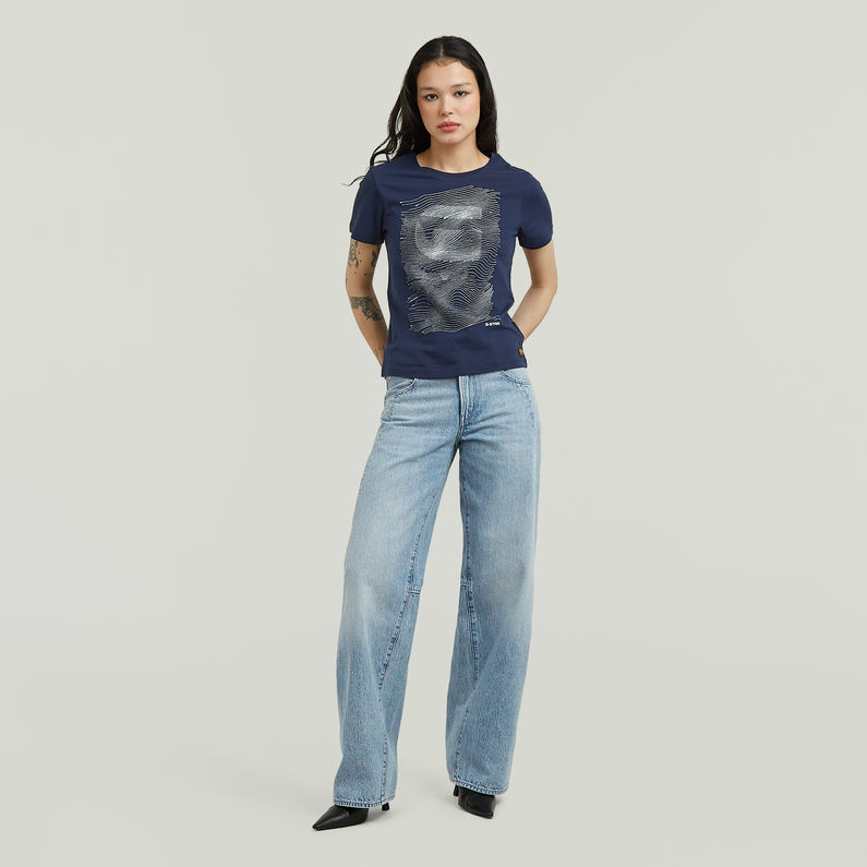 G-STAR® T-shirt Graphic Bleu foncé