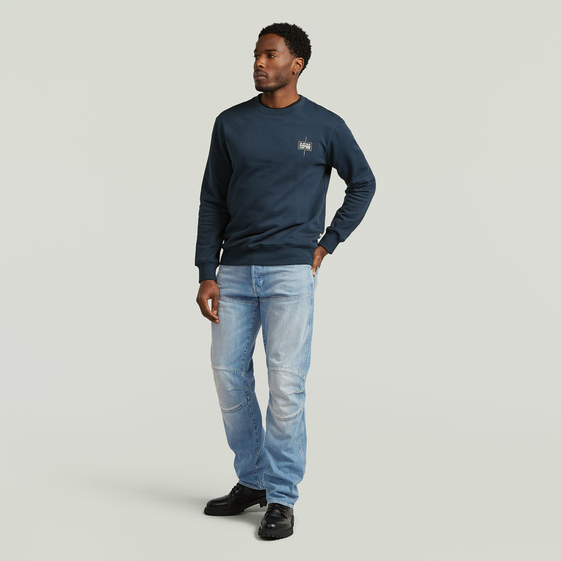 G-STAR® Logo Sweatshirt Dunkelblau