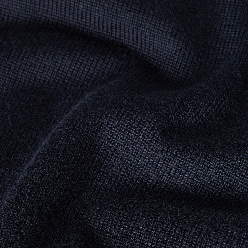 G-STAR® Half Zip Knit Pullover Dark blue