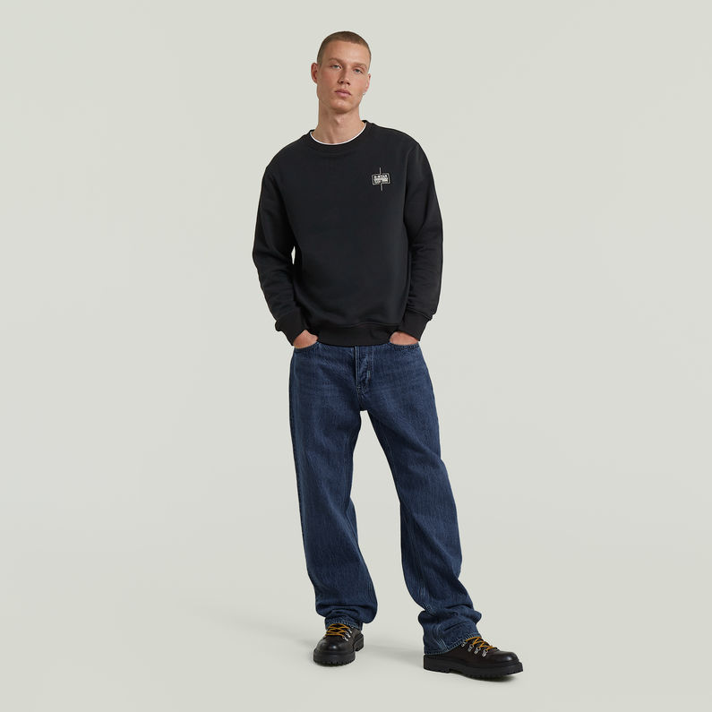 G-STAR® Logo Sweater Black