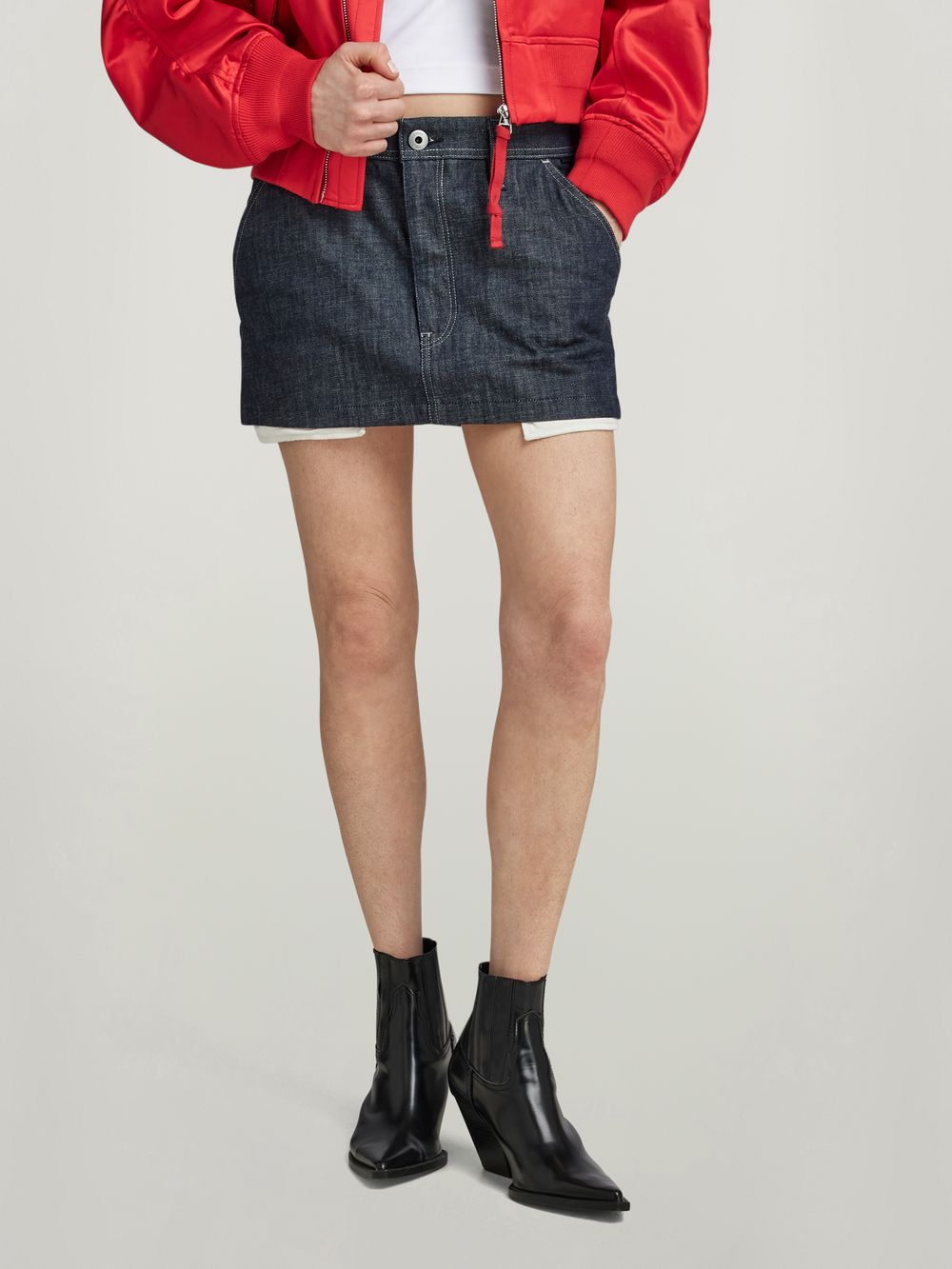 Denim Mini Skirt Dark blue G STAR CA