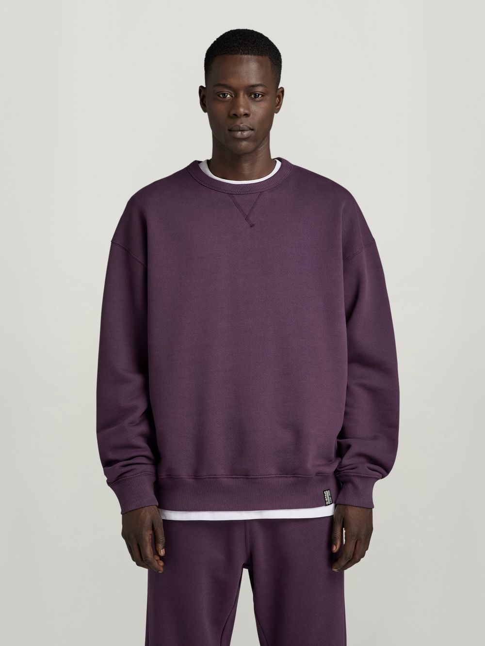 Essential Unisex Loose Hoodie Purple G STAR KR