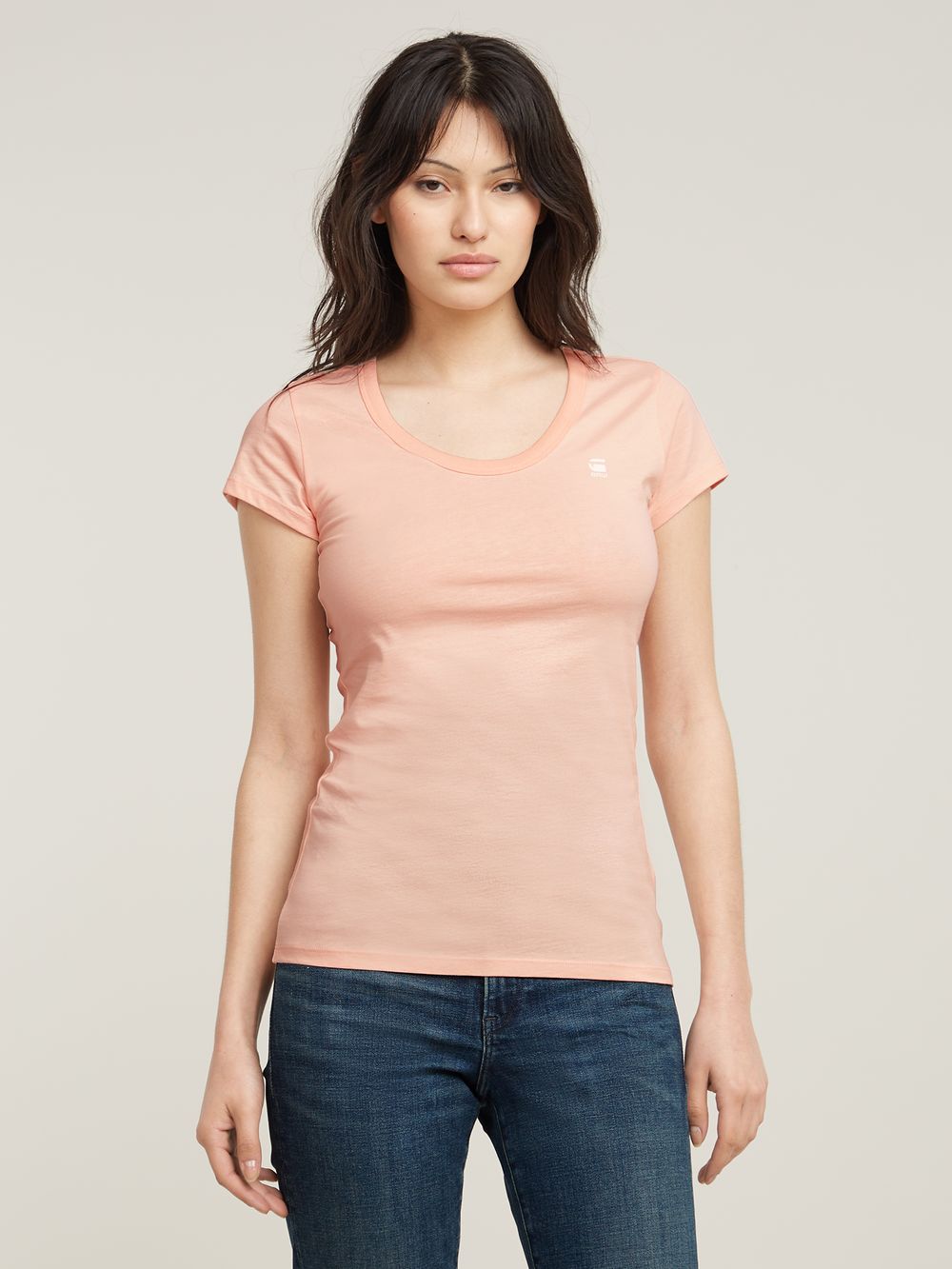 RAW. Slim Top | Beige | G-STAR® TW