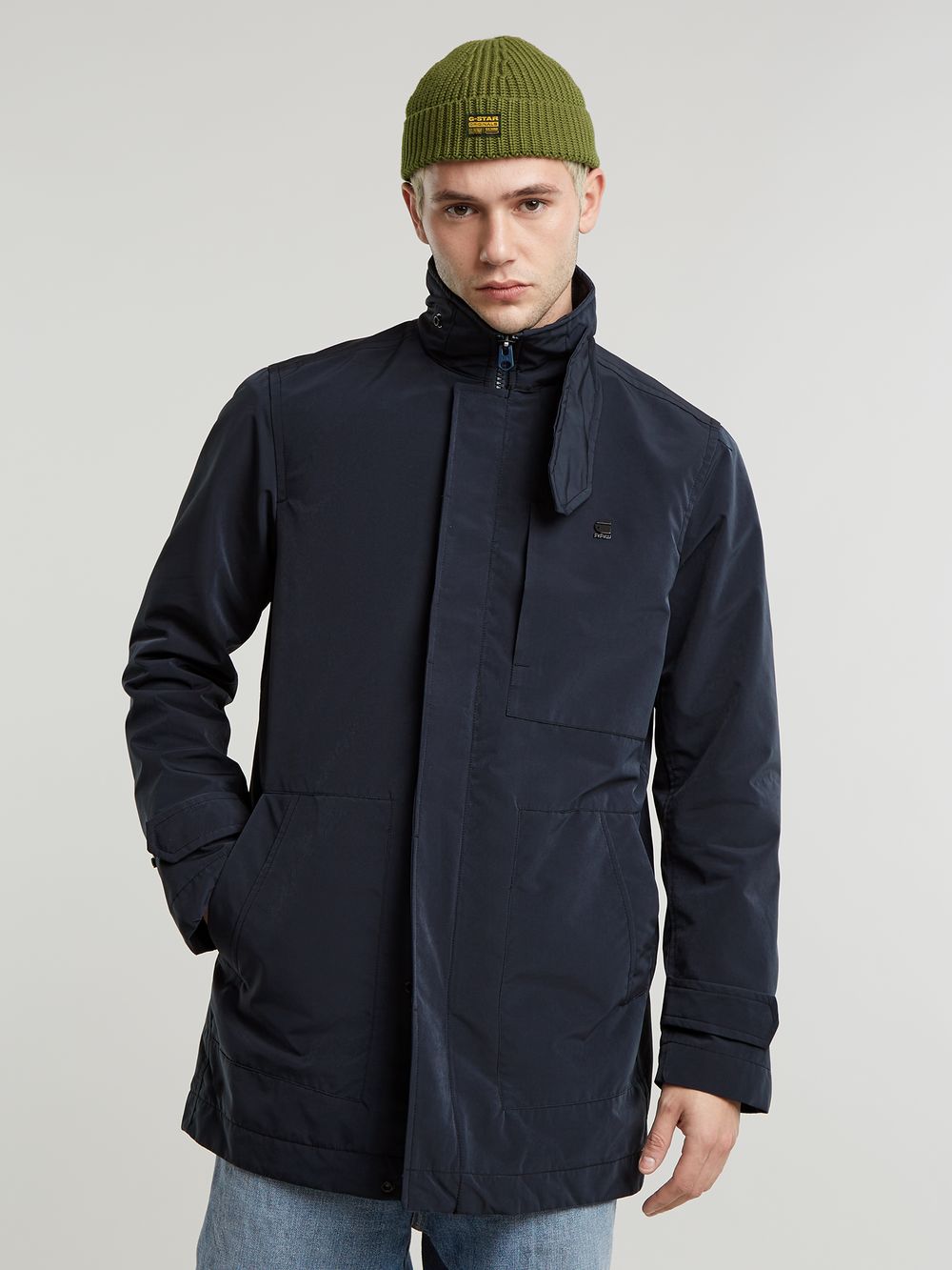 G star garber denim trench hot sale