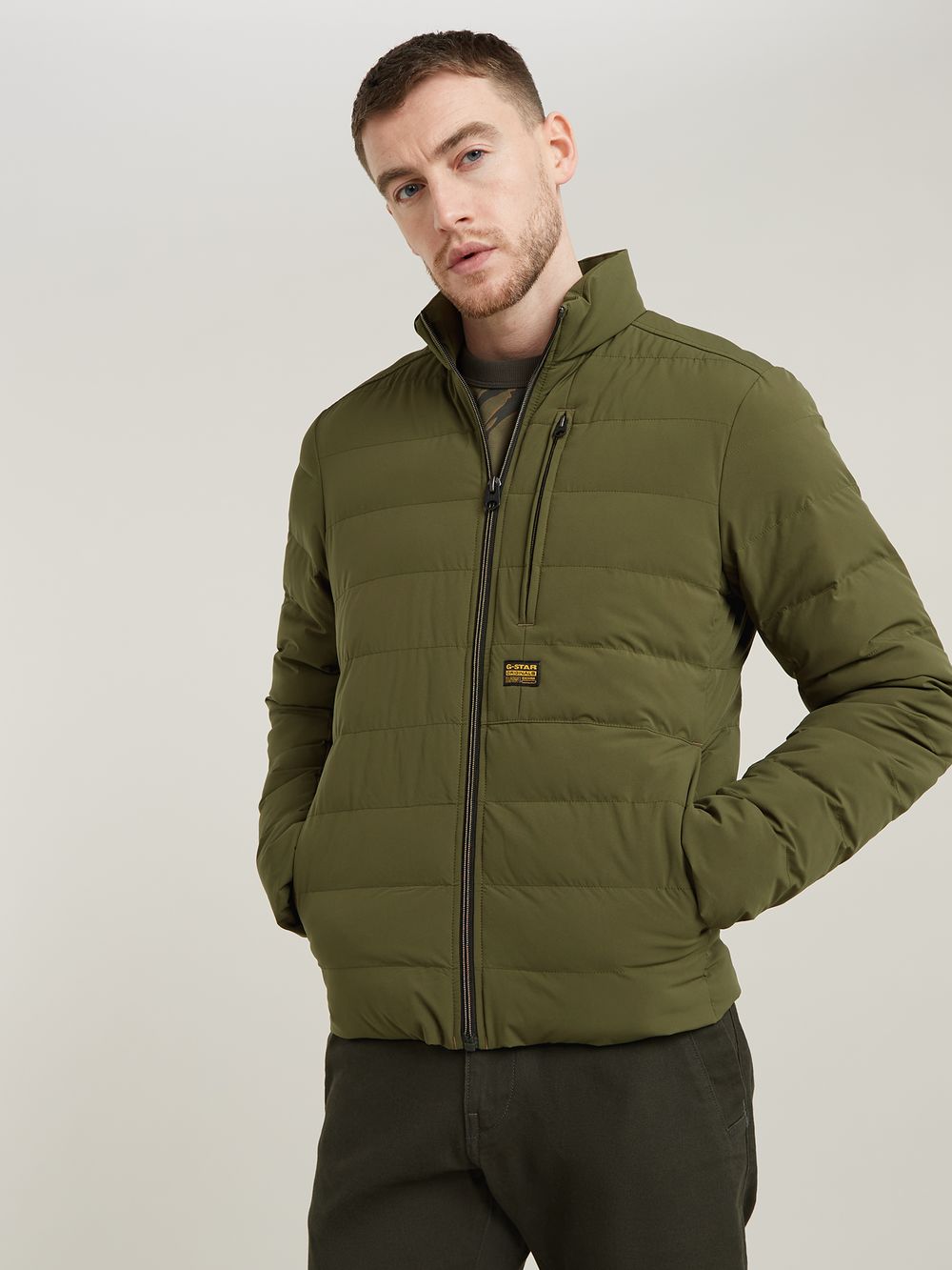 Foundation Padded Jacket Green G STAR AU