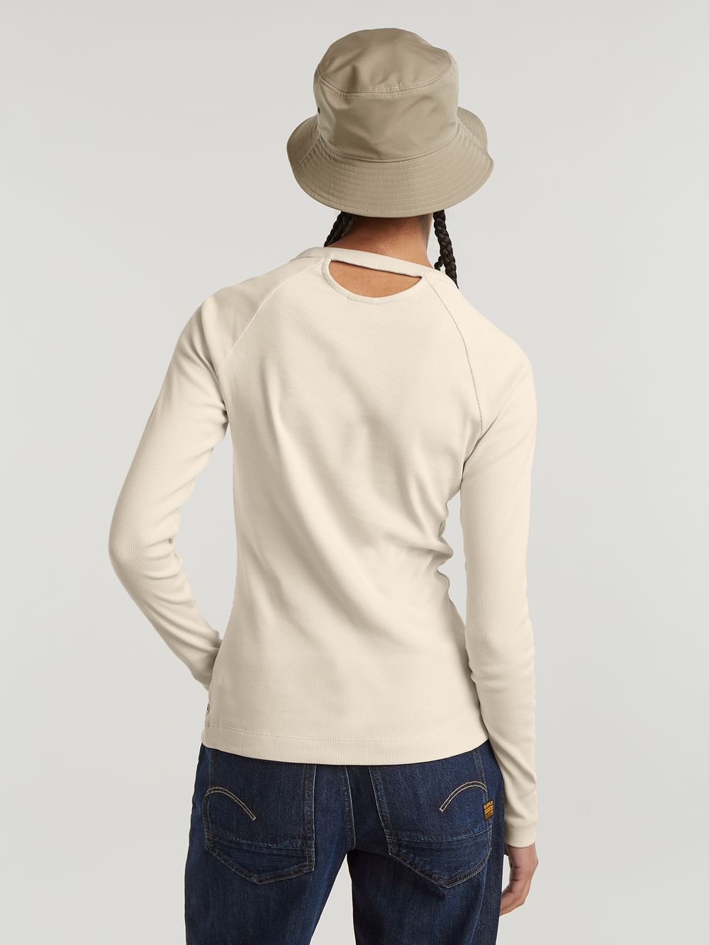 Lumignon original ♥ off shoulder zipper knit ribbon skirt